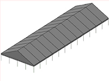 40 x 140 Clear Gable Track 